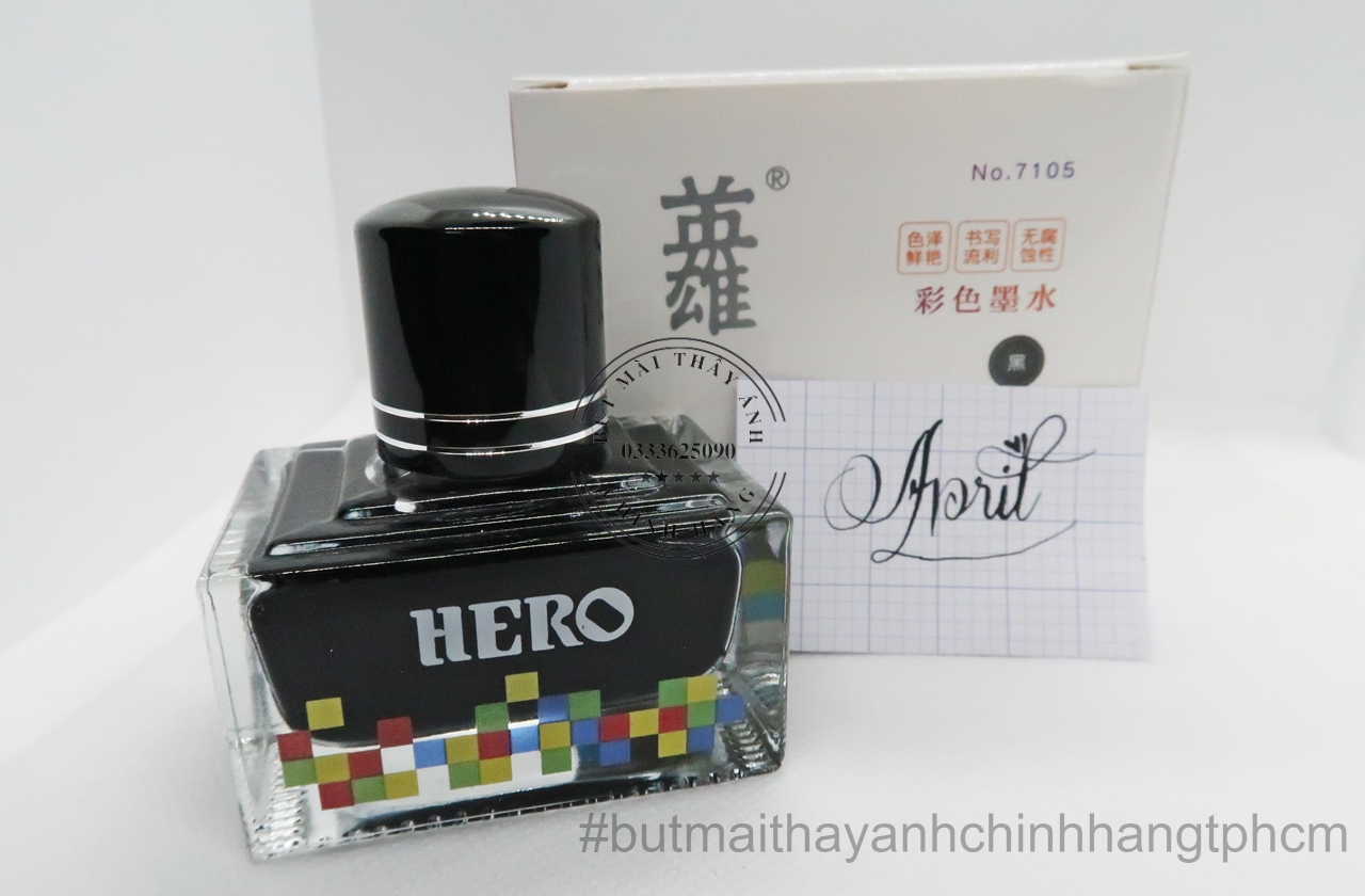 Mực Hero dung tích 40ml không lem không cặn