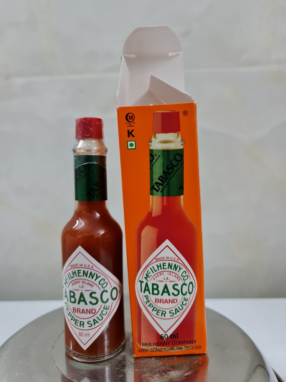 Chai 60ml XỐT ỚT ĐỎ USA TABASCO Red Pepper Sauce halal anm-hk