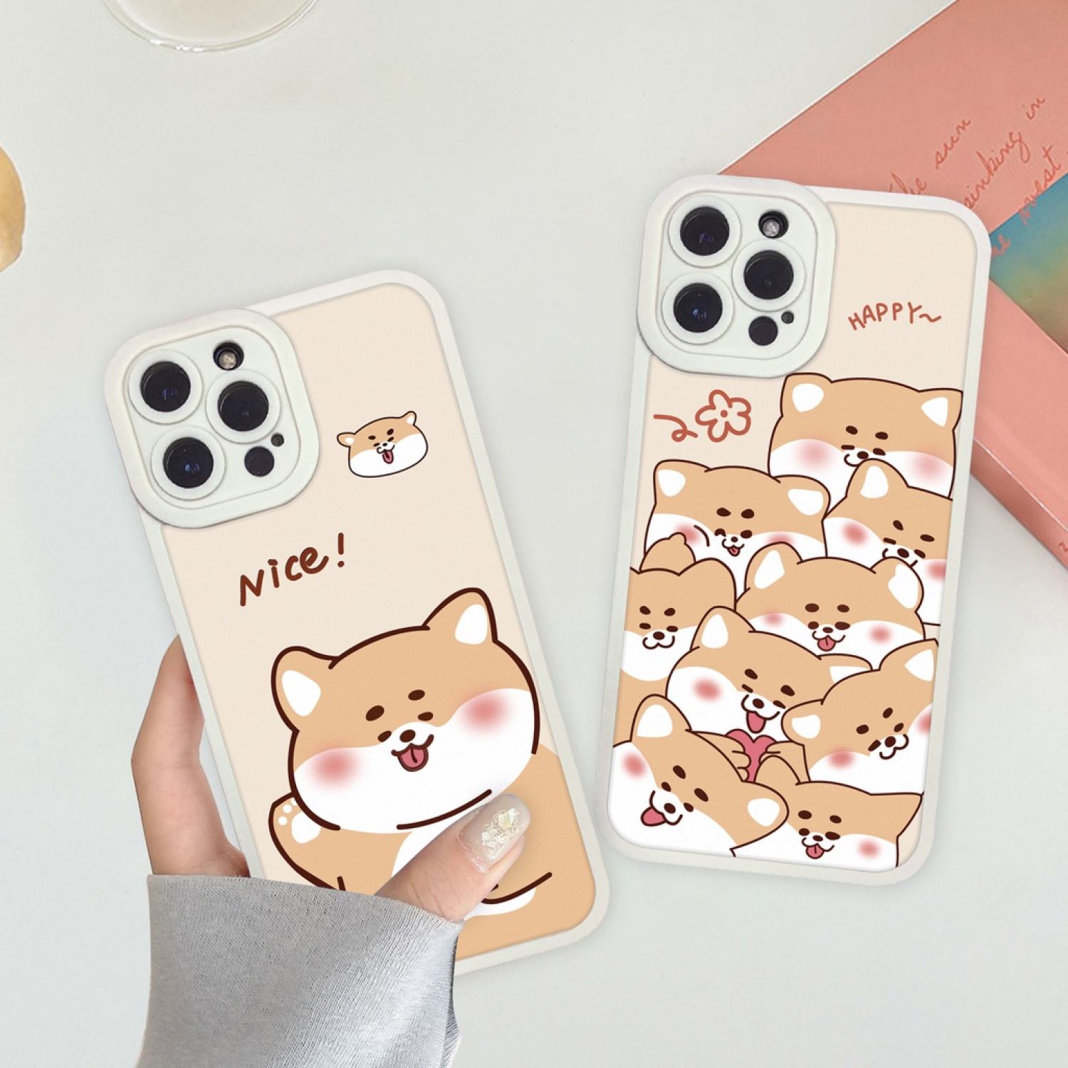 Ốp lưng iρhone cạnh vuông lỗ camera shiba nice 6s/6splus/7/7plus/8/8plus/x/xr/xs/11/12/13/pro/max/plus/promax-Awifi U1-8