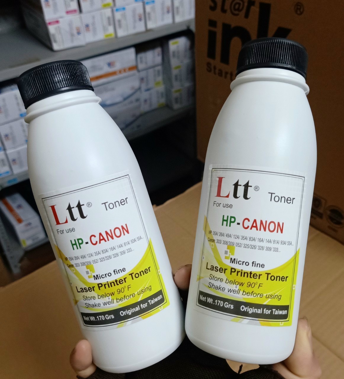 Combo 5 chai mực đổ máy Canon 2900 (12A -140g)..