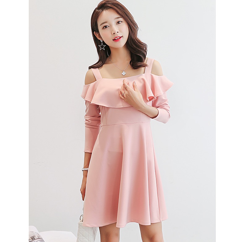 Đầm Trễ Vai Phong Cách Hàn - New Thoi Trang