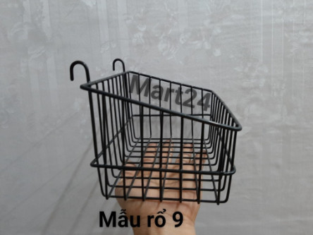 Giỏ cài lưới sắt. giỏ treo khung sắt trang trí - GIỎ 9