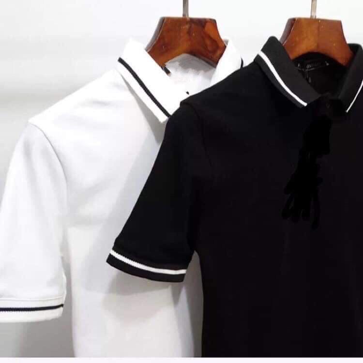 Áo thun cổ trụ cổ bâu polo viền cổ (CHẤT MÈ)