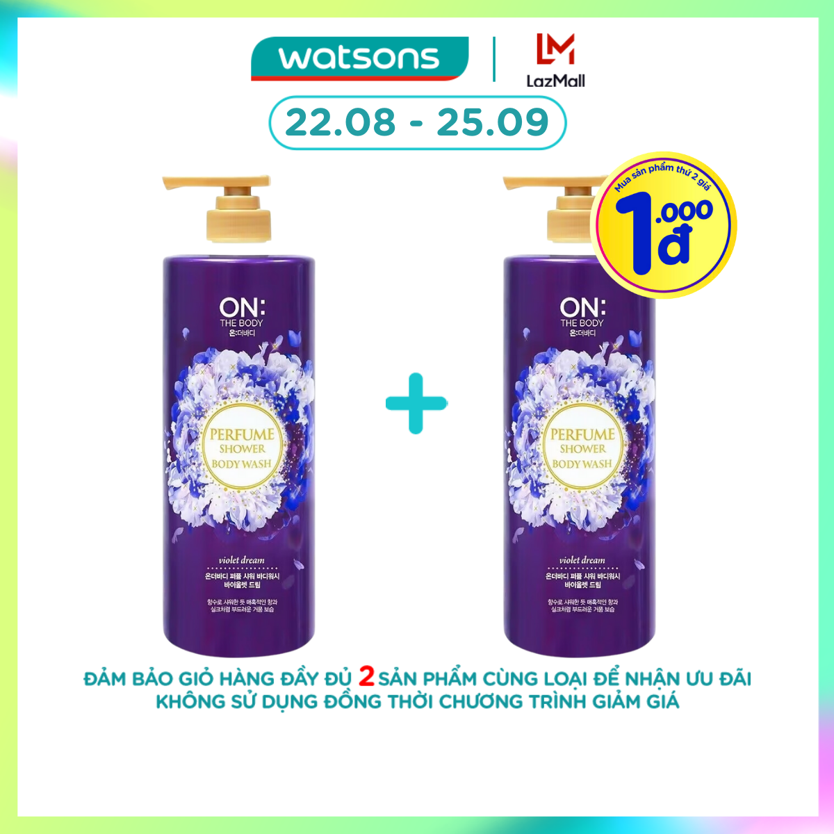 Sữa Tắm On The Body Violet Dream Perfume Shower Body Wash 1Kg