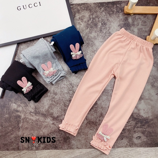 Quần Lenging Lơ Thỏ Cho Bé Size 8-22Kg