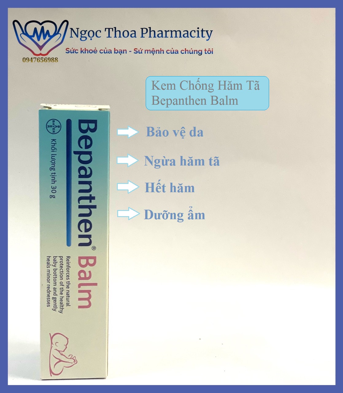✅✅ Kem Chống Hăm Tã Bepanthen Balm tuýp 30g