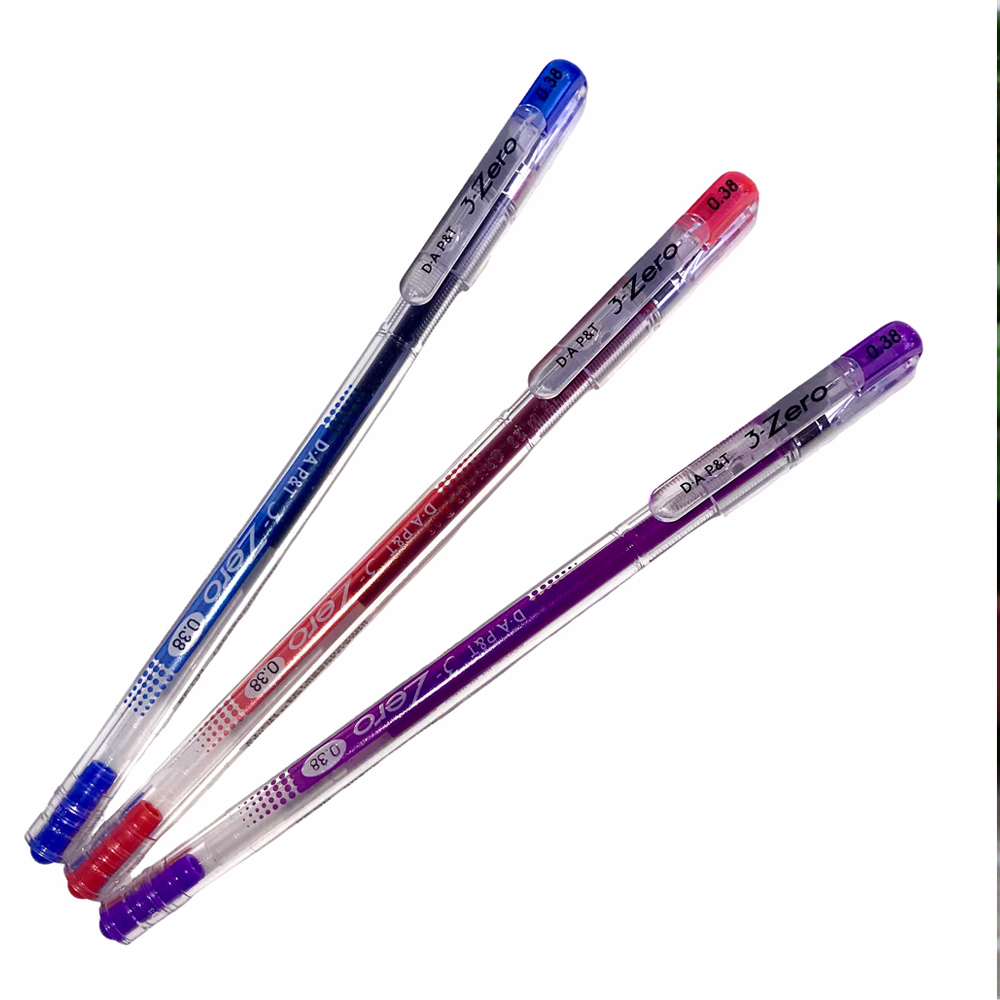 Bút gel nắp đậy 3 Zero Hàn Quốc ngòi 0.38mm