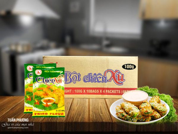 Bột Chiên Xù 3 Màu Tuấn Phương 100g ( Gói )