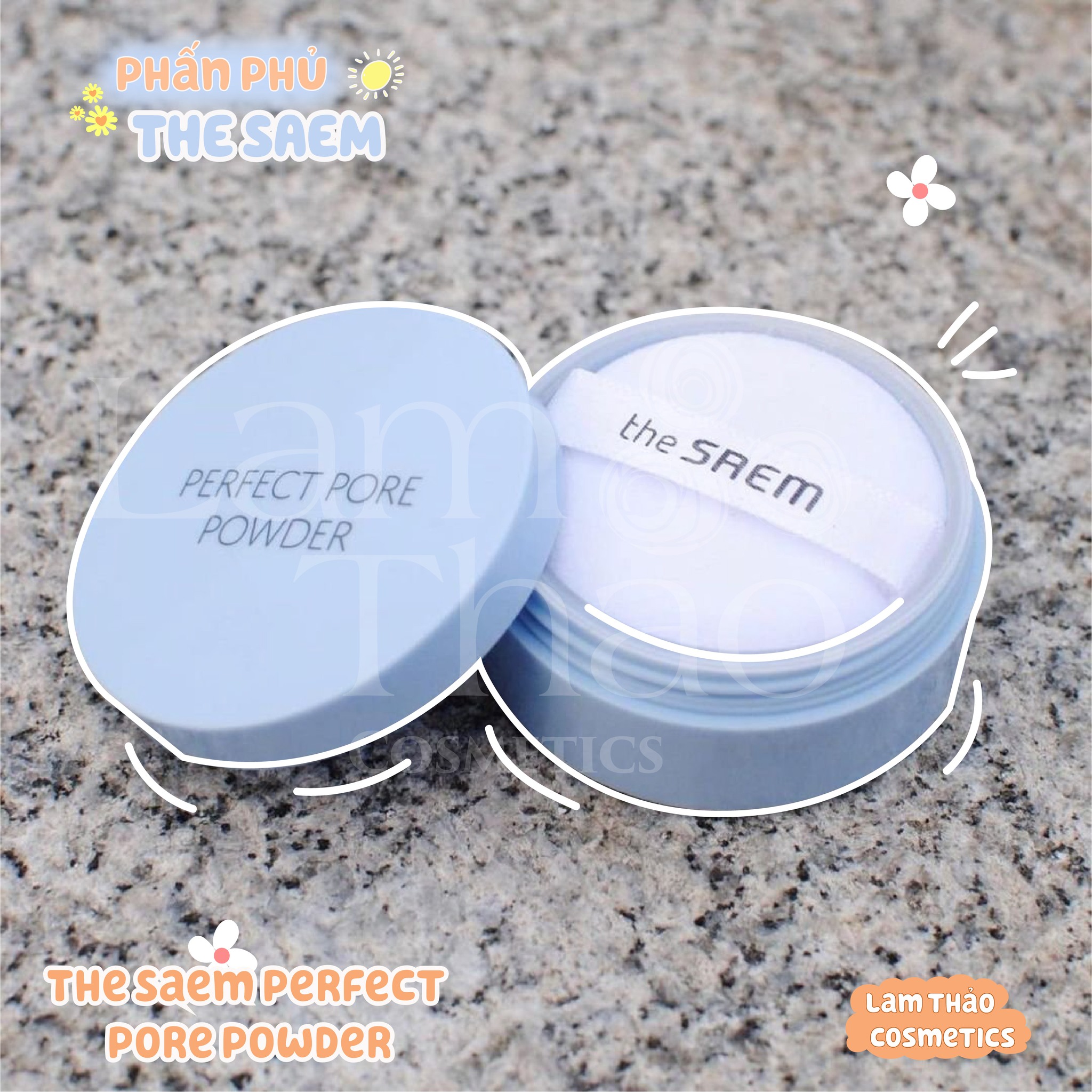 Phấn Phủ Kiềm Dầu The Saem Perfect Pore Powder