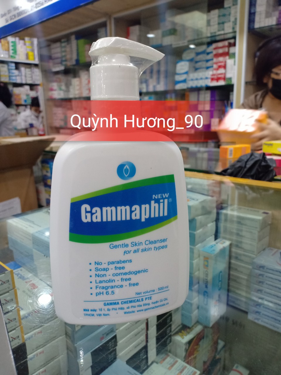 Sữa rửa mặt GAMMAPHIL 500ML danh cho da nhạy cảm ( Gamaphil )