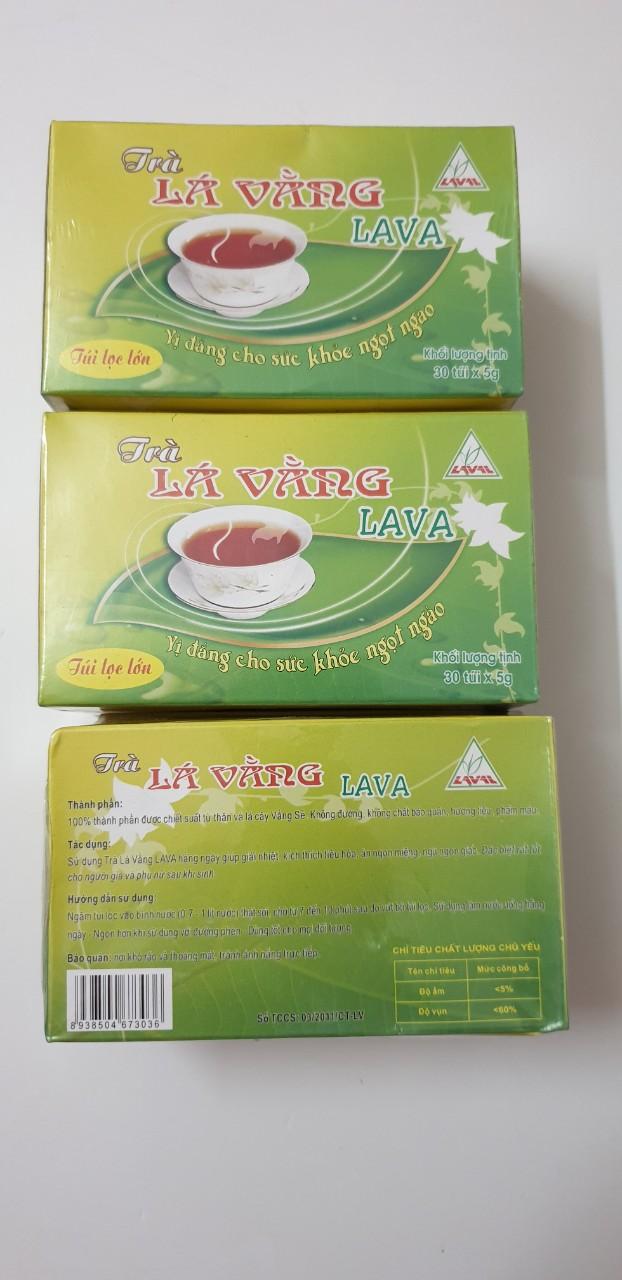 Bộ 4 hộp trà lá vằng lava