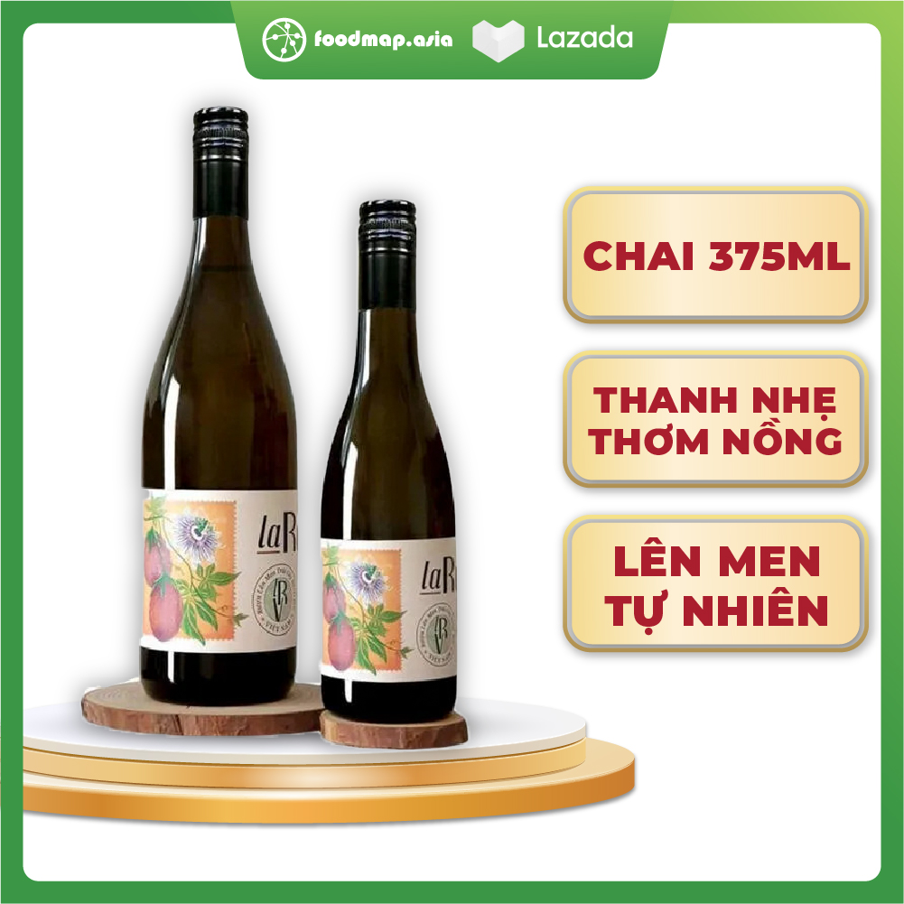 Nước lên men chanh dây tím, lên men tự nhiên - chai 375ml