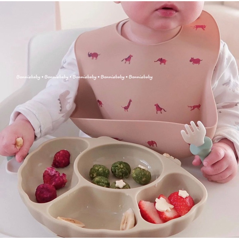 Set ăn dặm vỏ sò silicon TGM x Nature Hàn Quốc