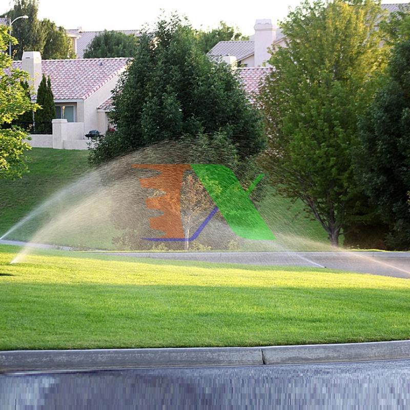 Irrigation spray rainfall reaching retractable dtx-21d, holder cap lawn sprinkler retractable adjust angle watering 25 °-360 ° lace 21 1/2 ", watering golf ball, water landscape, Park