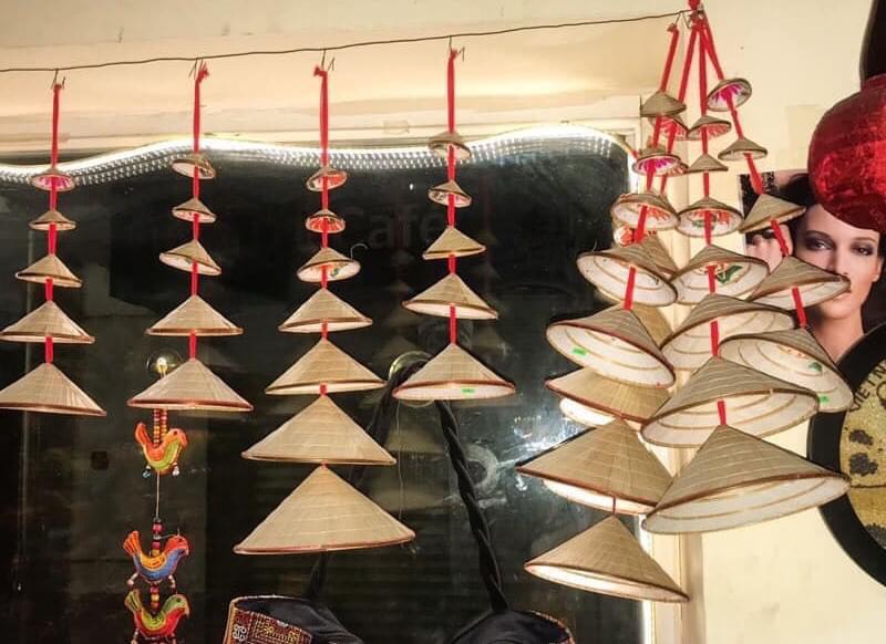 nón lá mini đủ size, dùng trang trí, decor, 1 cái nón lá