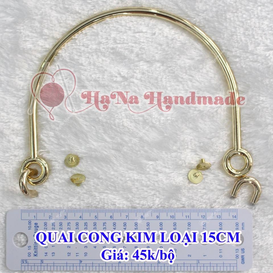 Quai C túi xách Mỏng Kèm Khoen U