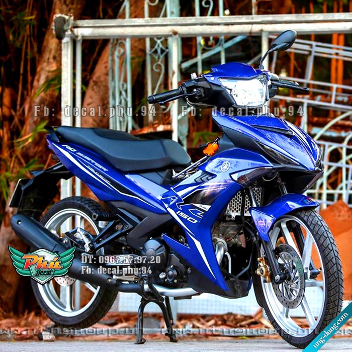 Tem rời EX 150 RC xanh dương 2019 (P)
