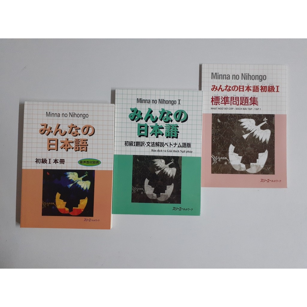 Combo 3 cuốn Minna No Nihongo 1 (Sách học + Bản dịch giải thích ngữ pháp + Bài tập)