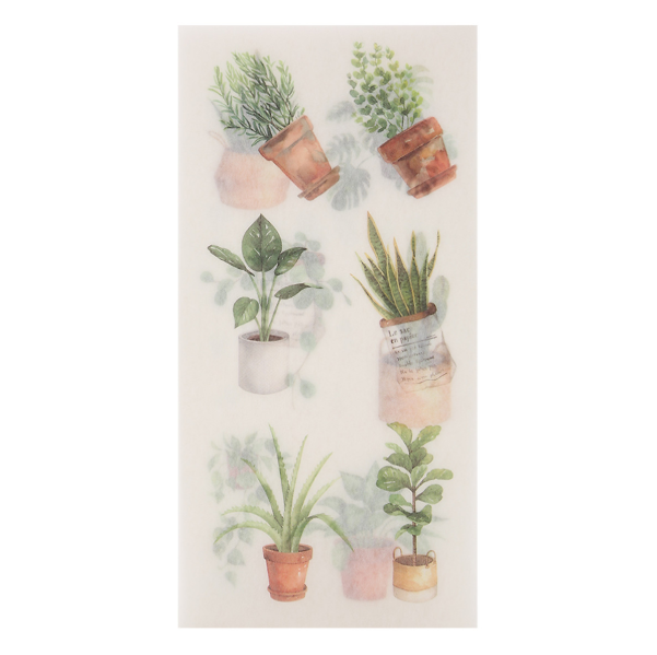 [HCM]Bộ 6 Tấm Sticker Dán Trang Trí - Cây Cảnh Mini