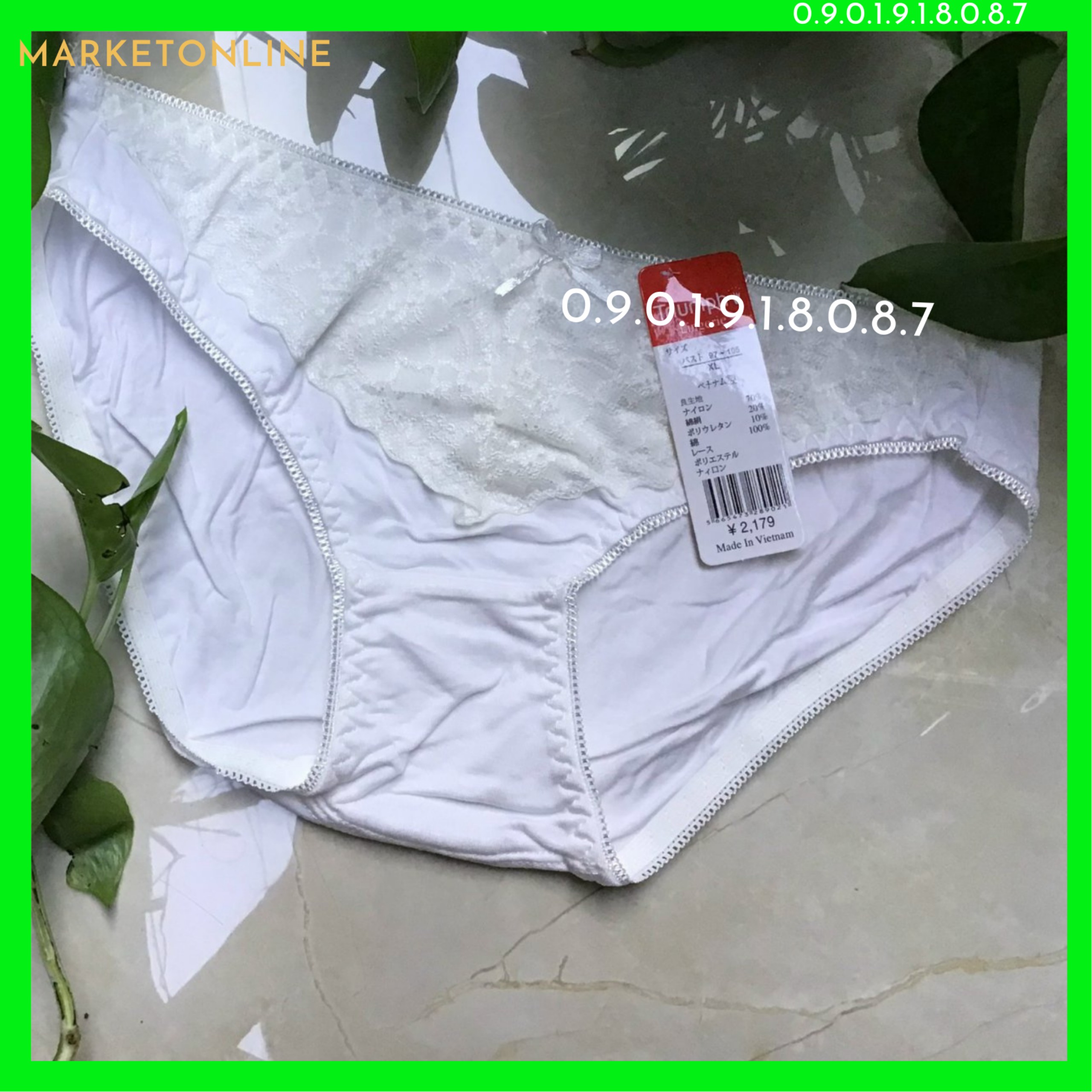 10 PCs 35kg to 65kg set women's premium cotton tatting yet leisure soft briefs plus size 35kg