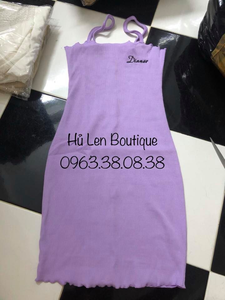 [HCM]ĐẦM BODY TÍM THÊU (KÈM HÌNH THẬT)