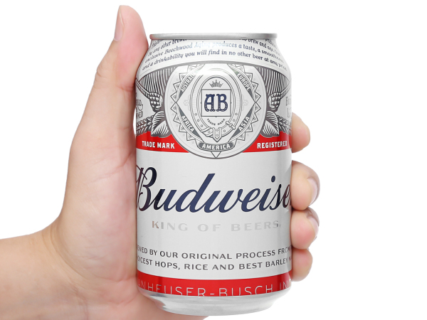 Bia Budweiser Thùng 24 Lon 330ml, nồng độ cồn 5%