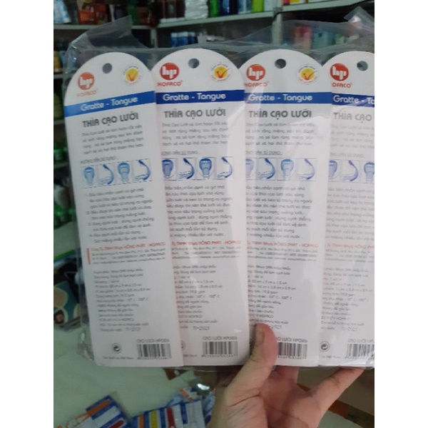 10 cây cạo lưỡi dụng cụ làm sạch lưỡi Hofaco