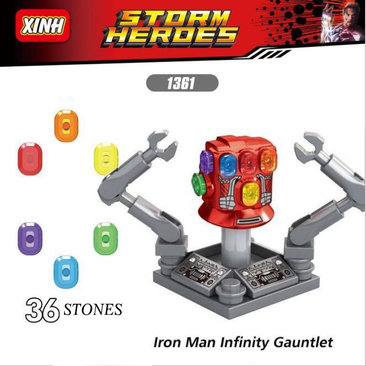 [HCM]Đồ chơi lắp ráp Mini Figure Ironmans infinity gauntlet X1361