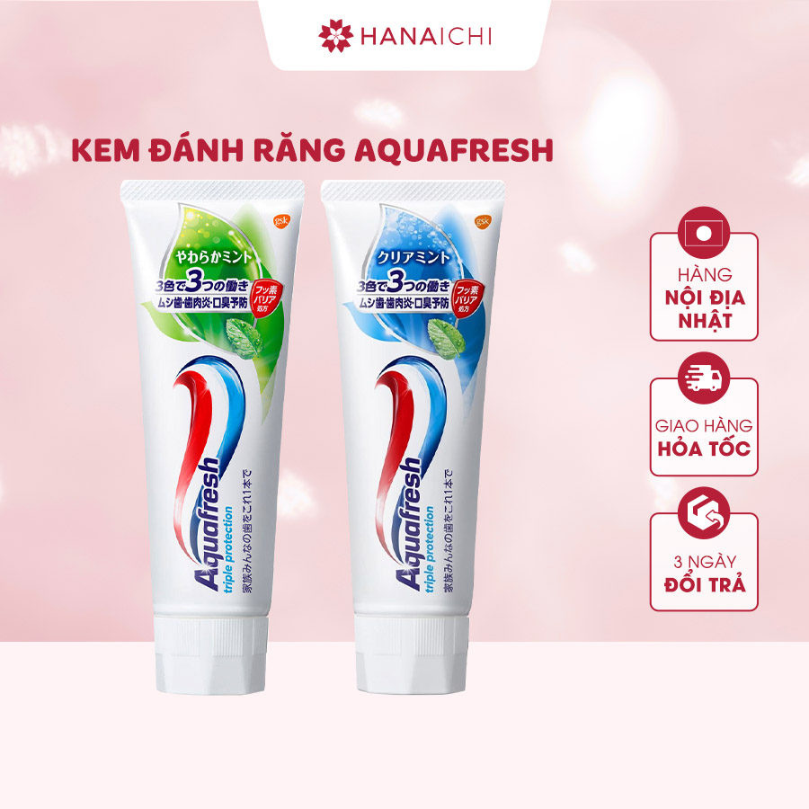 Kem Đánh Răng Aquafresh Triple Protection 140gr - Nội địa Nhật