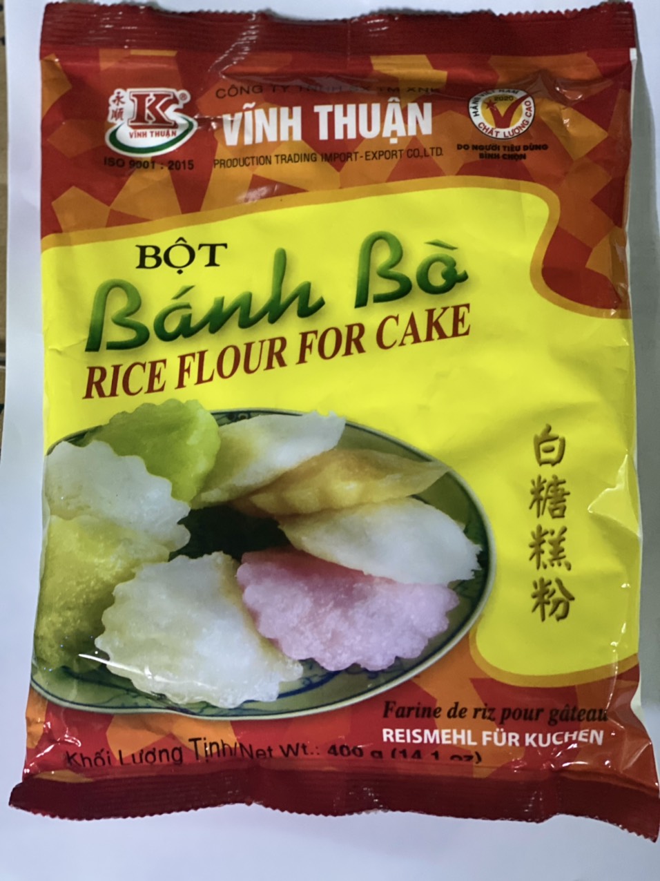 Combo 5 gói bột bánh bò vĩnh thuận 400g