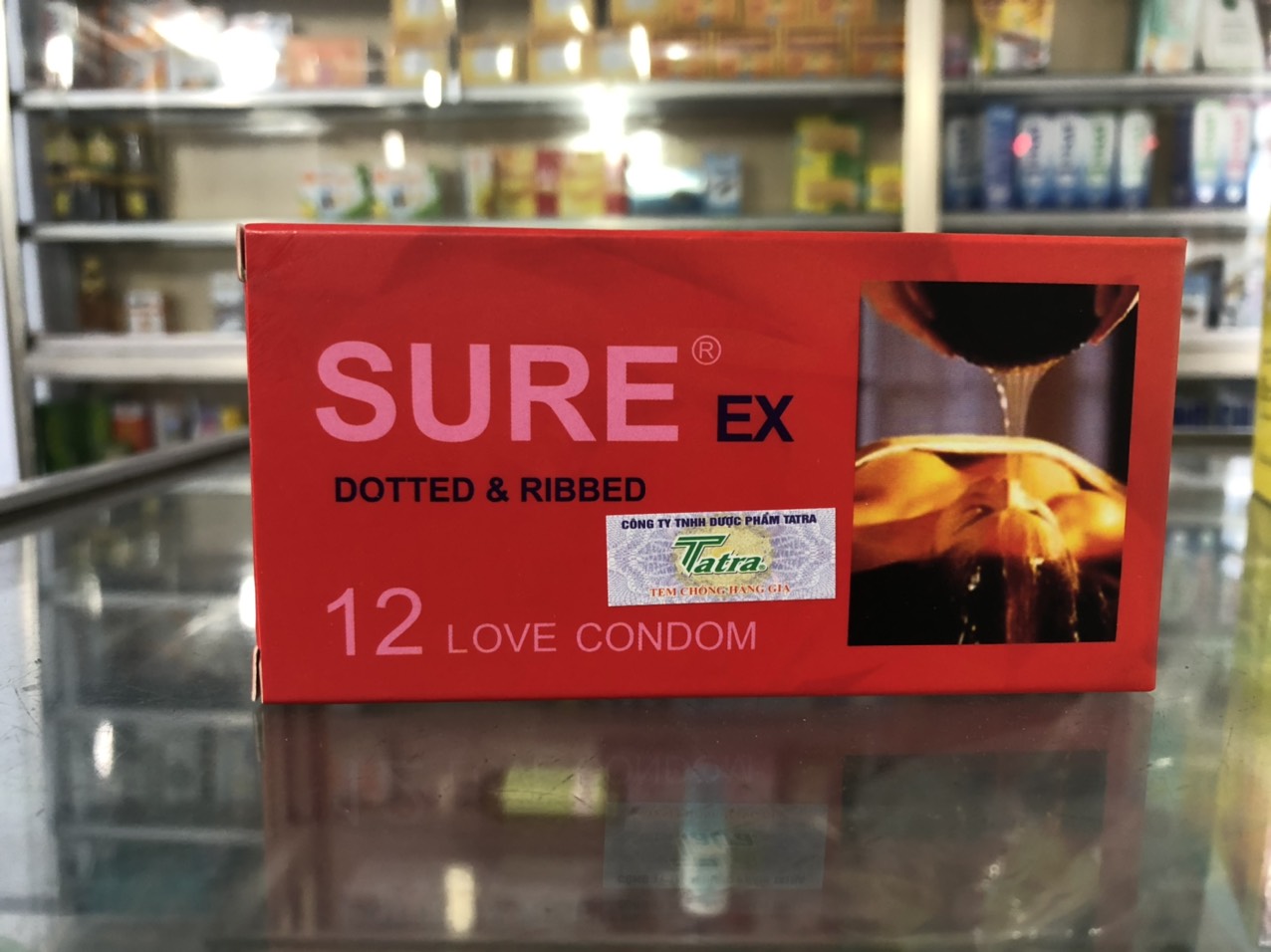Bao cao su sure đỏ hộp 12 cái