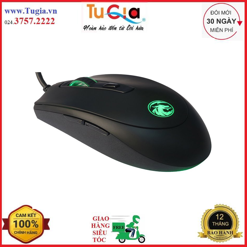 Chuột chơi game e-dra em614 optical usb black-hàng chính hãng