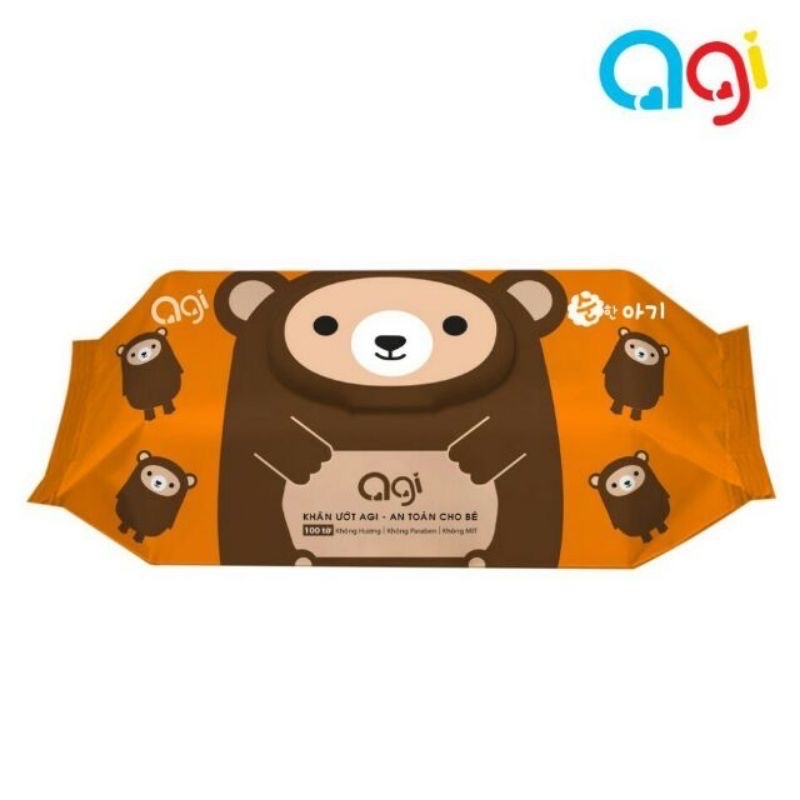 Khăn ướt AGI không mùi loại 100 miếng