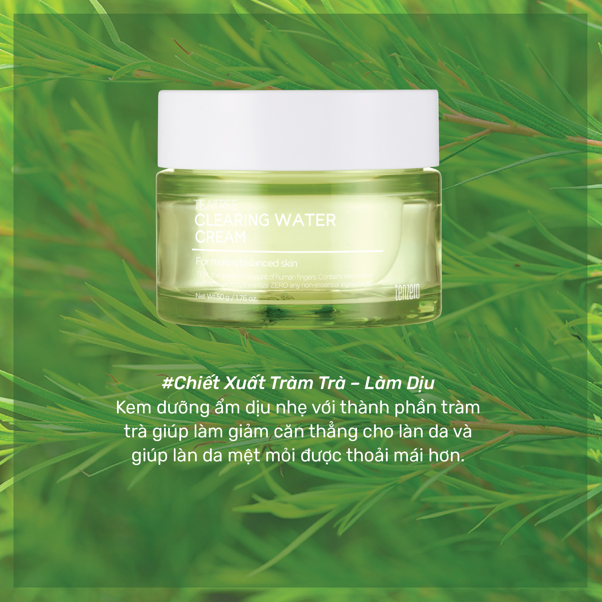 Kem Dưỡng Ẩm Tenzero Water Cream 50g