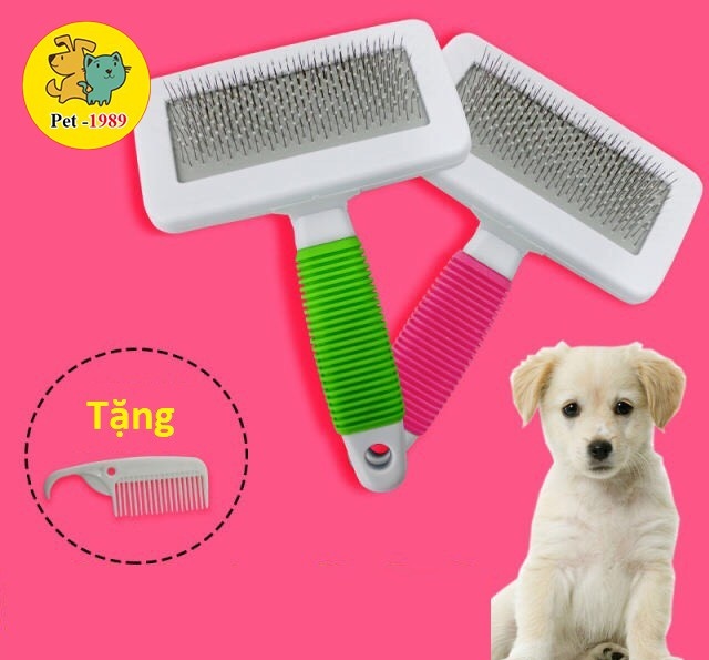 [Tặng Kèm Lược Nhỏ ] Lược Chải Lông Cao Cấp Cho Chó Mèo Pet-1989