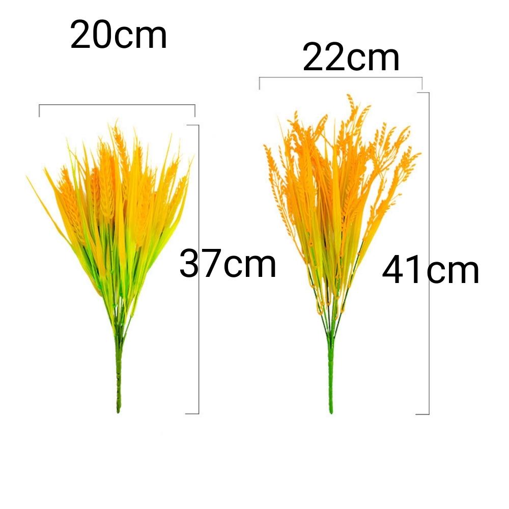 Cành lúa vàng trĩu bông PAVAVA size lớn-bông lúa giả decor trang trí tết