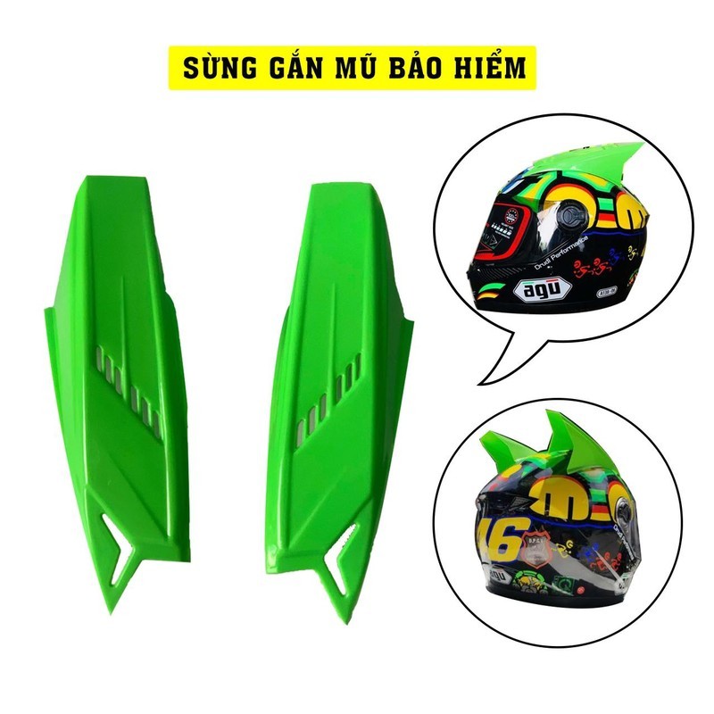 Cặp 2 Sừng Gắn Nón Bảo Hiểm