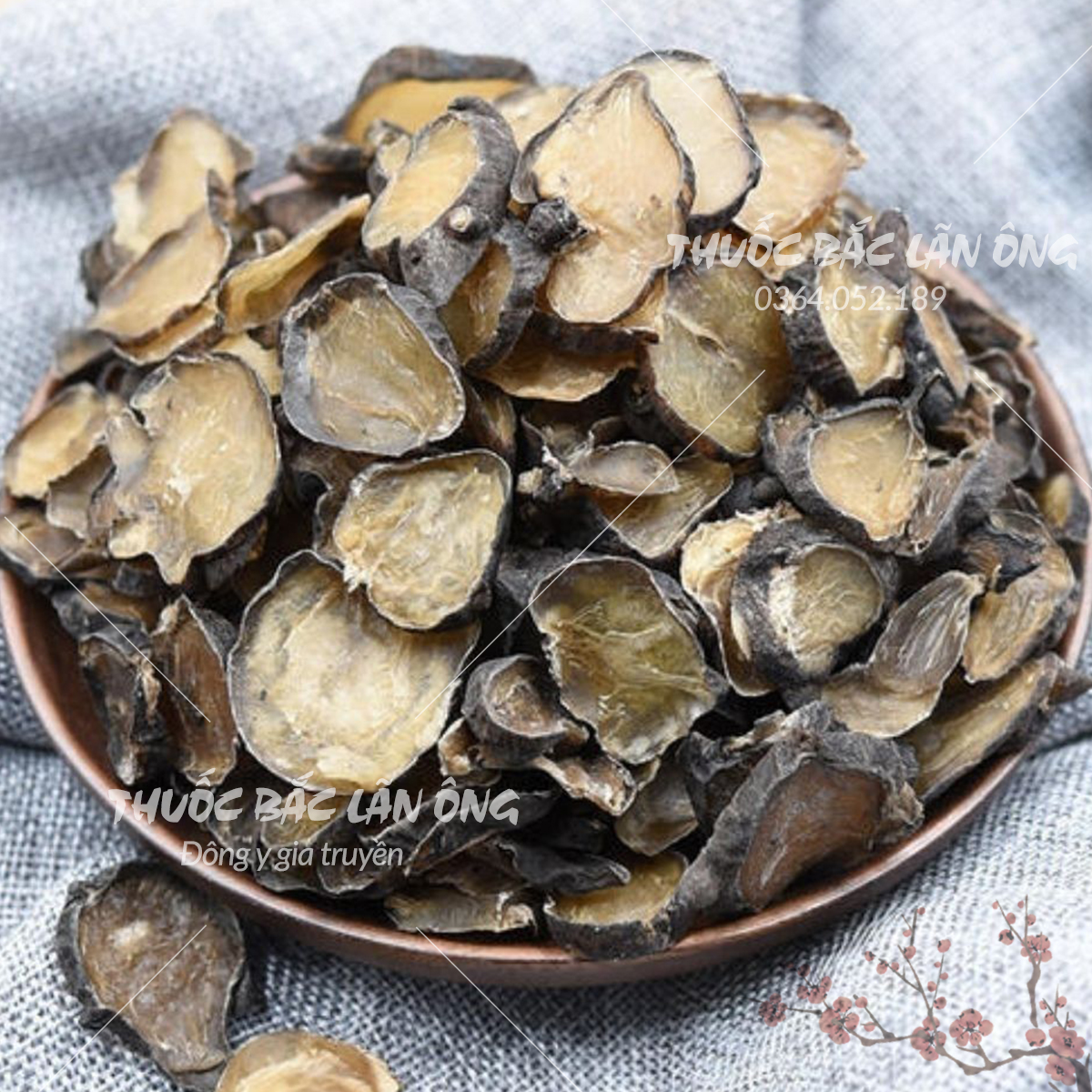 Hắc phụ tử 100g khô, sạch, thơm - Lãn Ông