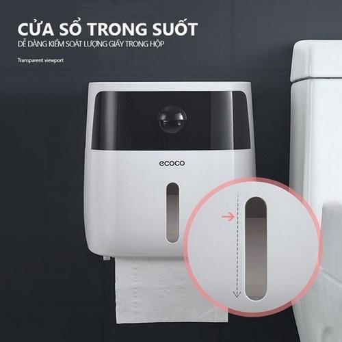 Hộp Đựng Giấy Vệ Sinh Ecoco Cao Cấp 2 Tầng Đa Năng