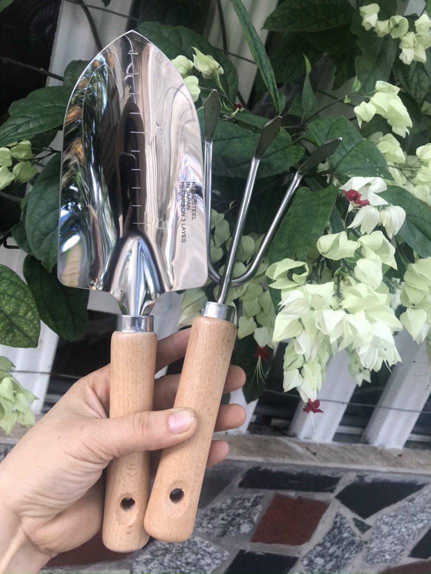 Bộ cào, xẻng mini làm vườn