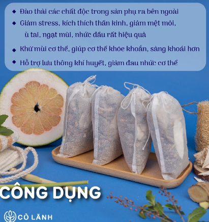 Thảo mộc xông tắm sau sinh Cỏ Lành