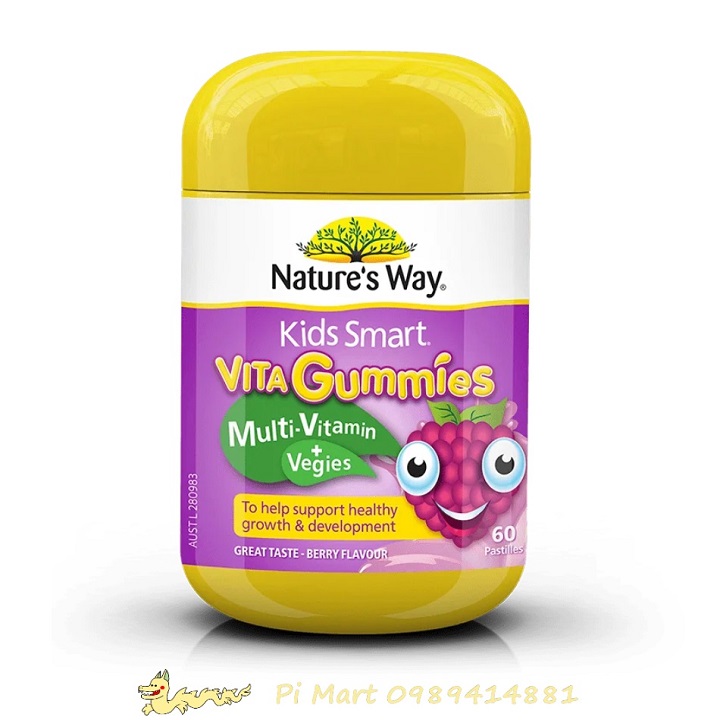 Nature’s Way Kids Smart Vita Gummies Multi-Vitamin + Vegies 60's