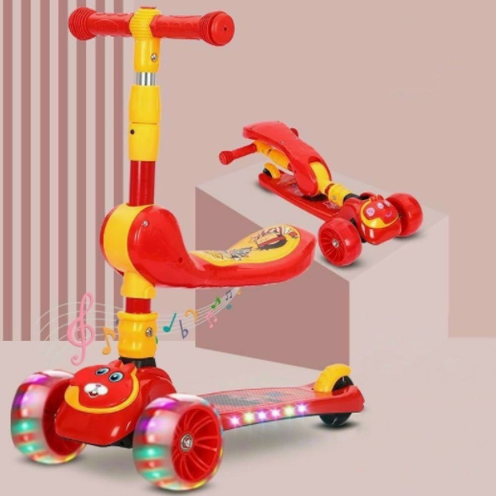 Xe trượt scooter 3 bánh có nhạc, đèn led