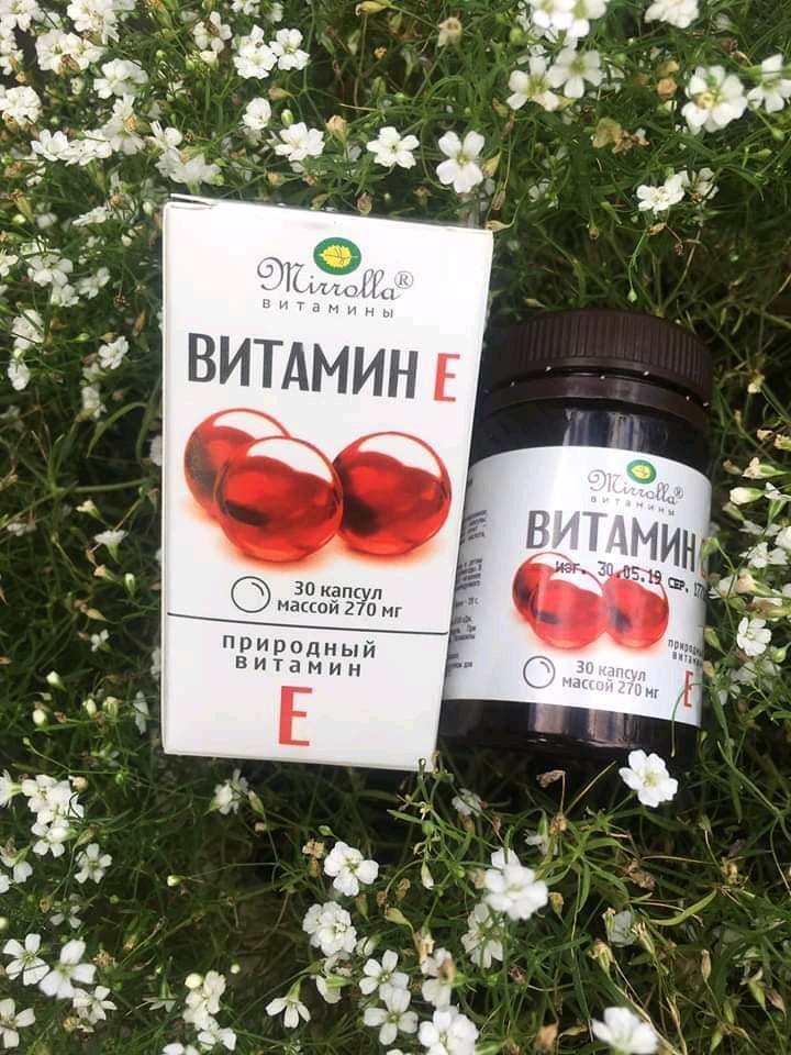 [CHÍNH HÃNG] VITAMIN E đỏ lọ 30v Nga MIROLA (MIRROLLA) 270mg