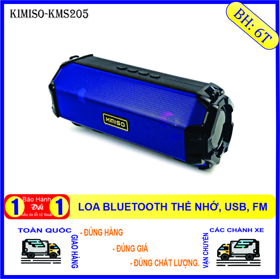 [HCM]loa di đông karaokeLoa bass di động kết nối Bluetooth KIMISO KM-205Loa Bluetooth có LED Kimiso KM-205 -HÀNG CHÍNH HÃNG- Loa không dây di động có dây đeo đa chức năng Âm thanh chân thực Pin khủng(BẢO HÀNh 1 ĐỔI 1)