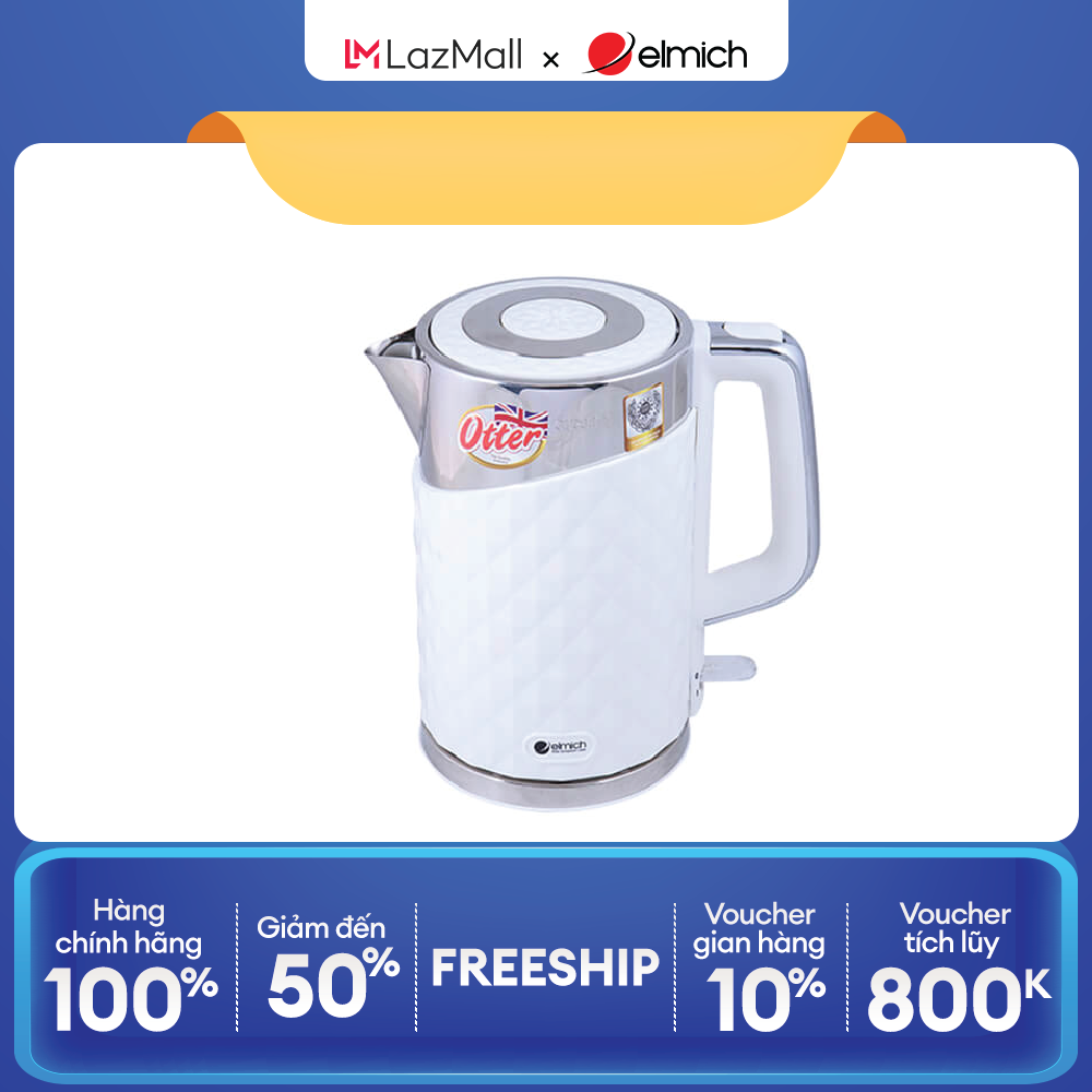 Ấm đun nước siêu tốc elmich kee-0217 1.7l