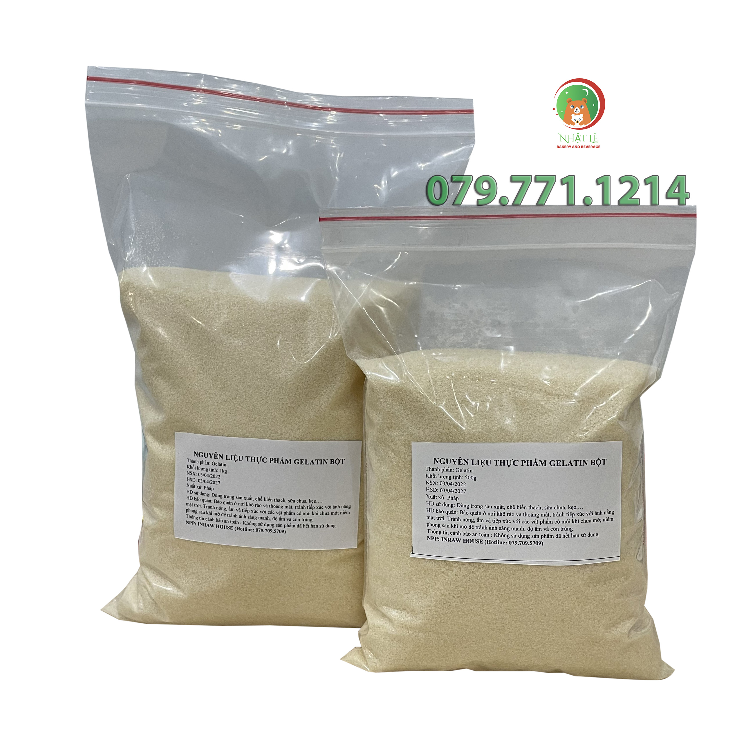 Bột Gelatin Pháp Làm Bánh Gói 100gr / 200gr