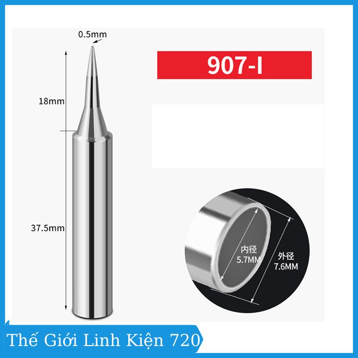 Mũi hàn 907 dùng cho tay hàn No.907 60W, 100W đủ các loại