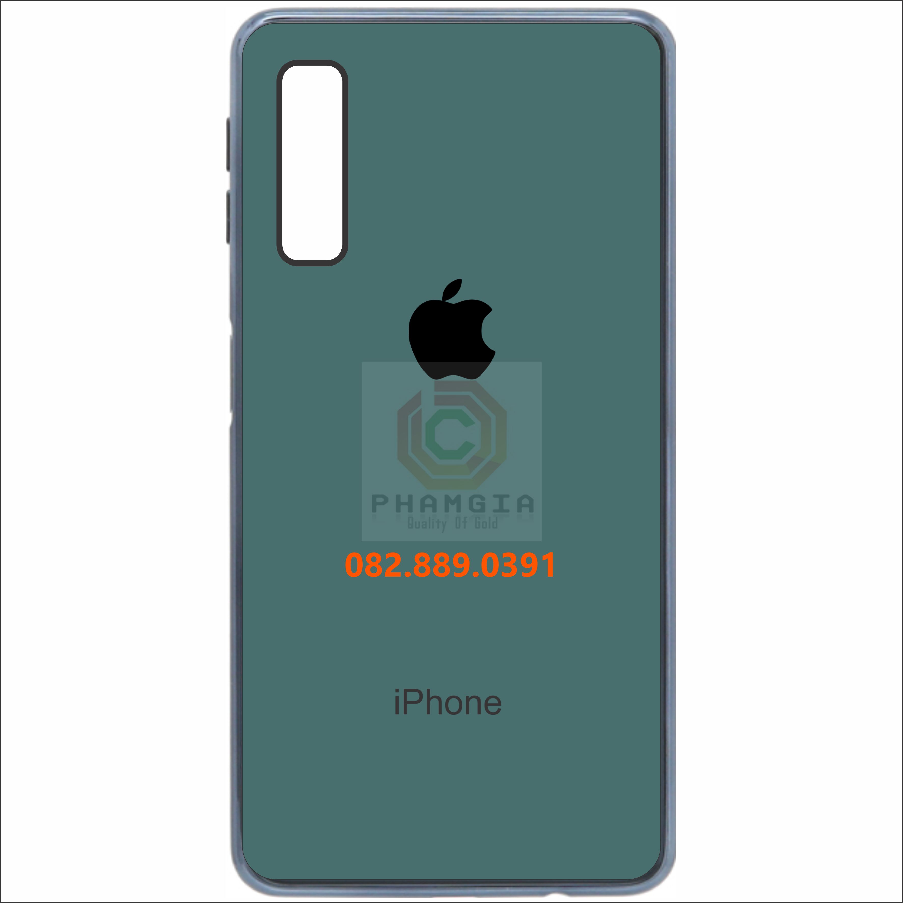 [HCM]Ốp lưng giả iPhone cho Samsung  A7 2018 mặt lưng bóng đẹp