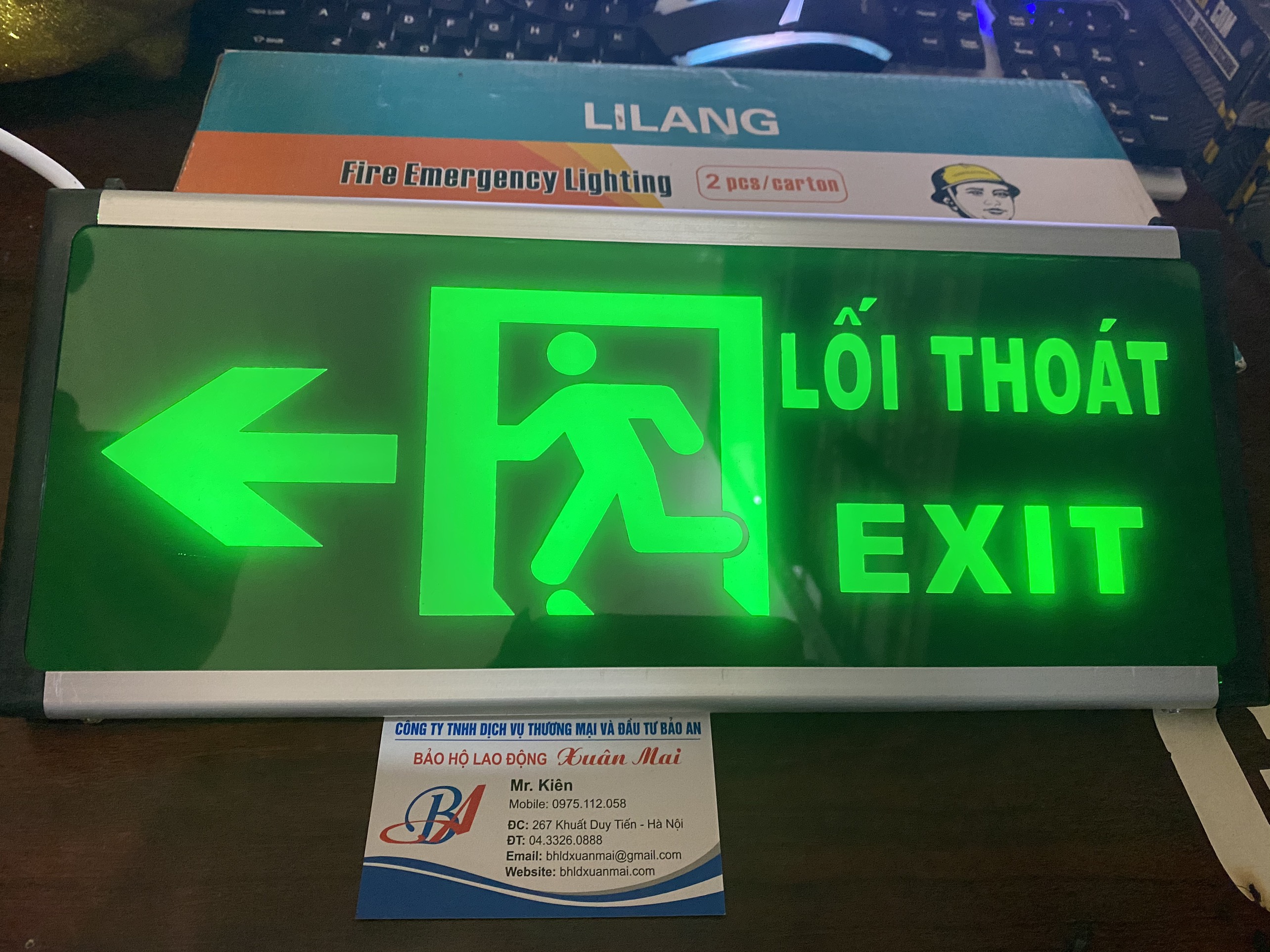 ĐÈN EXIT CHỈ HƯỚNG BÊN TRÁI